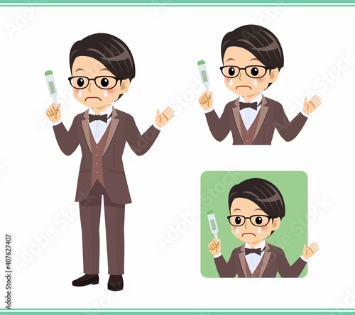 A man in a brown tie