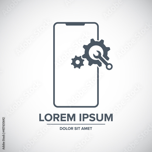 Smartphone ,mobile phone repair icon