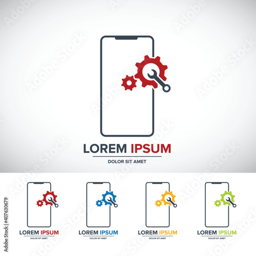 Smartphone, mobile phone repair icon