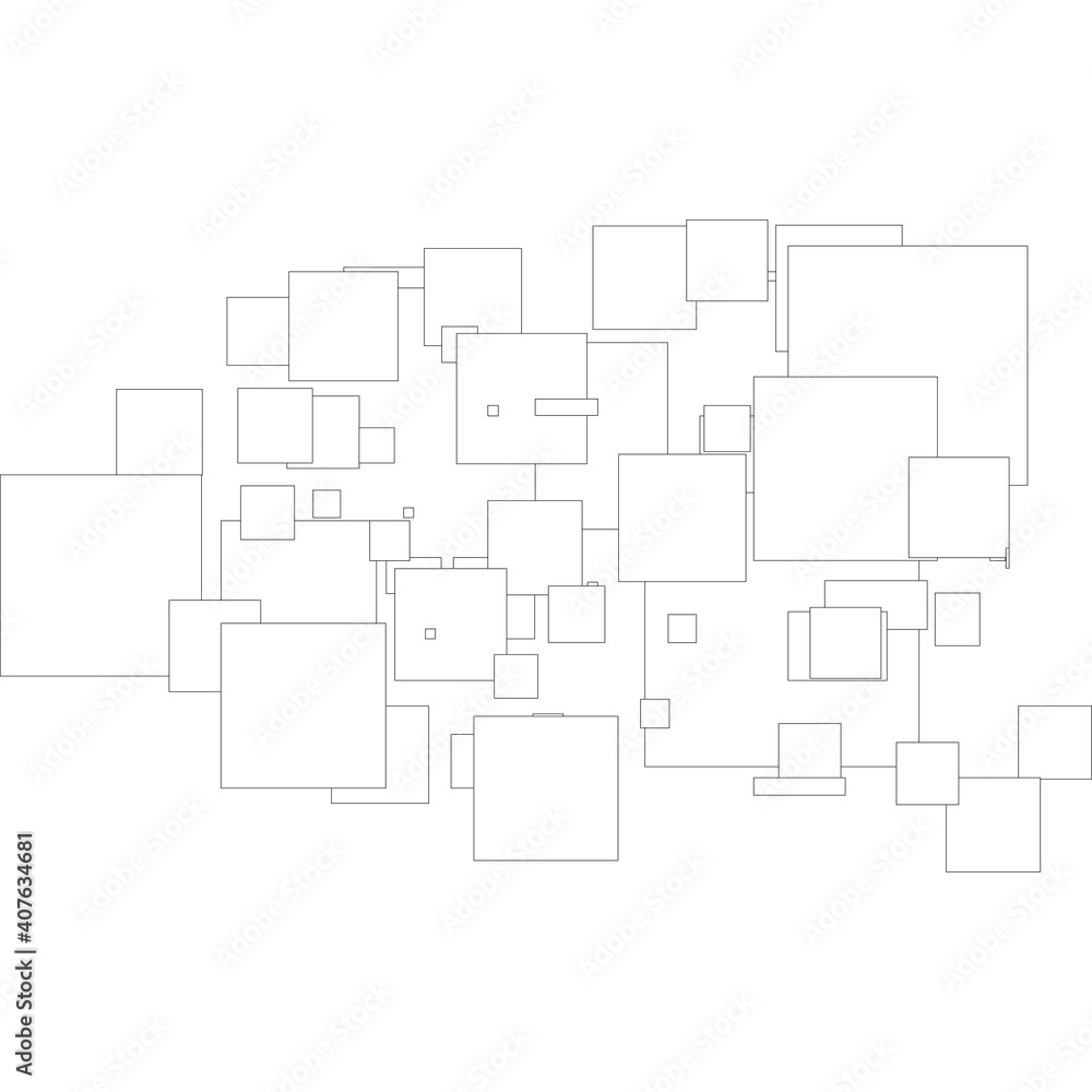 Detailed architectural plan Vector. Eps 10