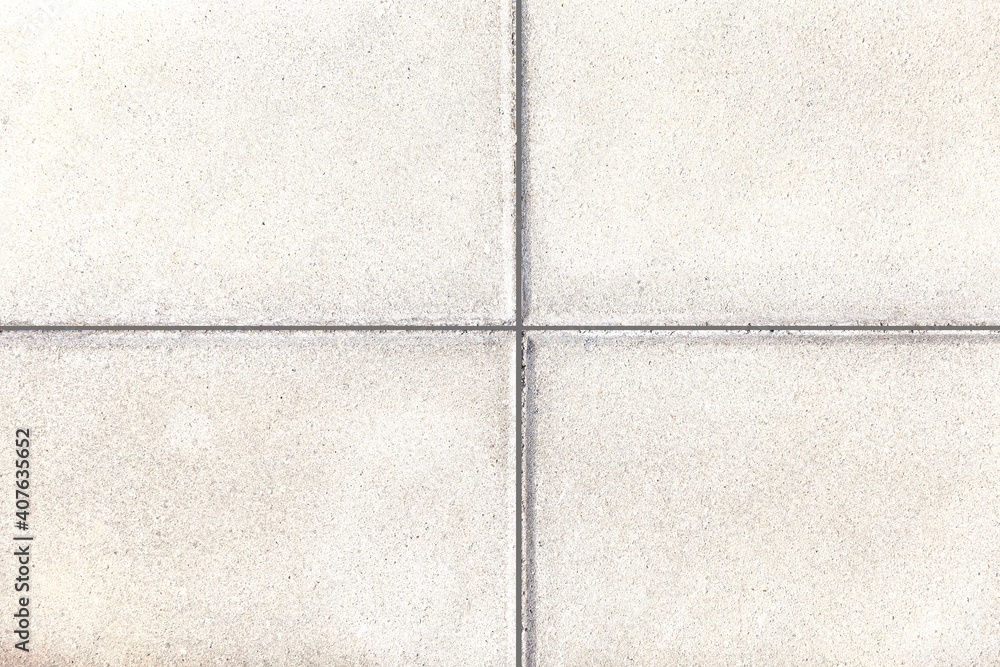 Fototapeta premium Vintage white sandstone floor tile texture and seamless background