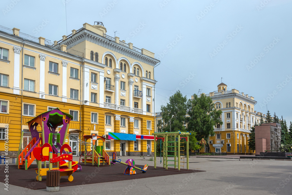 Leninsk-Kuznetsky, a children's Playground on the Avenue of Kirov