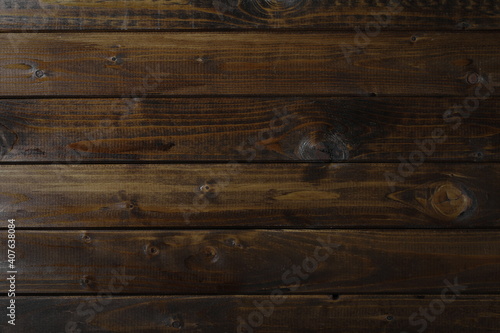 Brown wooden plank table surface, boards background and texture