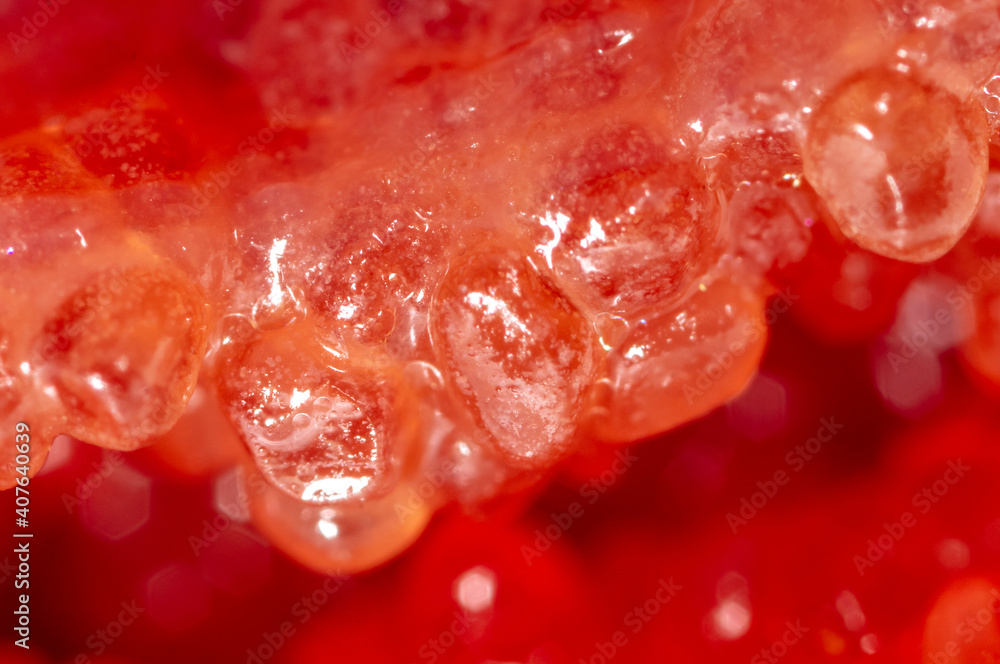 Red caviar from fish as background. Red caviar from fish as background.