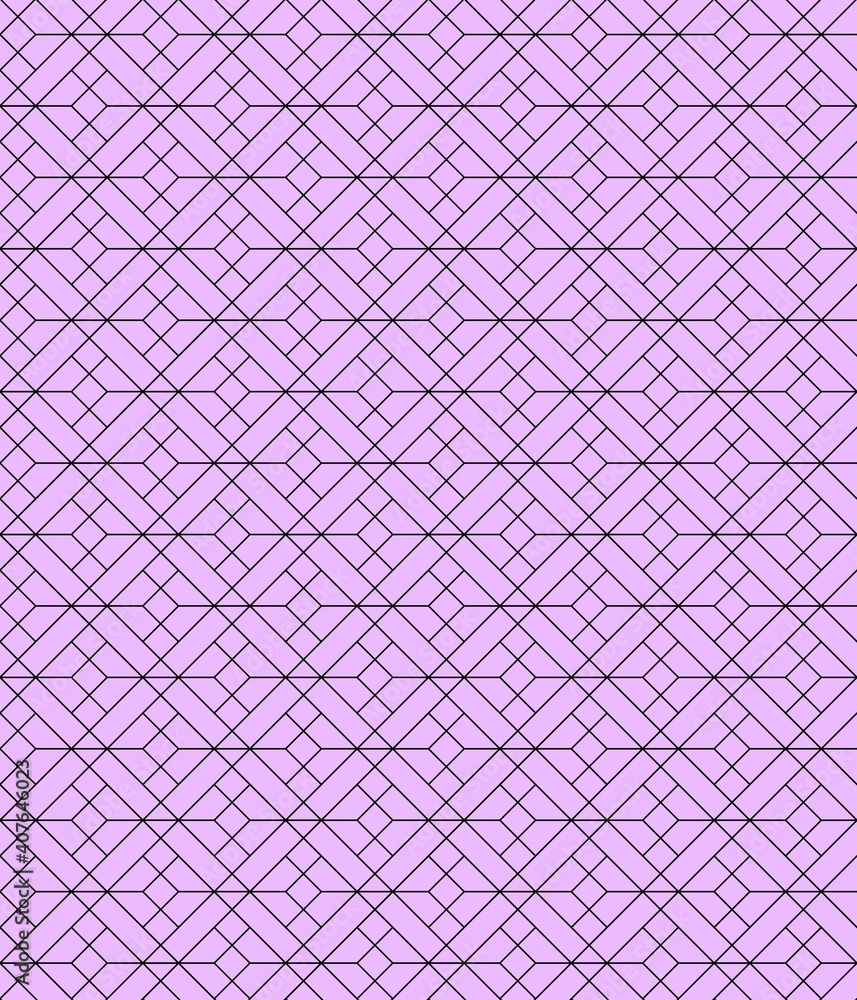 Fototapeta premium Seamless vector pattern. purple geometric background for surface, fabric, tile, wallpaper, web design.