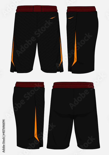 Basketball sports short template apparel