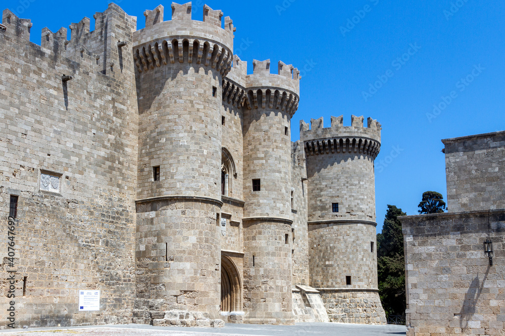 Palace of the Grand Master of the Knights of Rhodes, the main entrance.