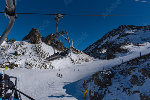 Ordino Arcalis by Grandvalira Pyrenees station in winter 2021 photo