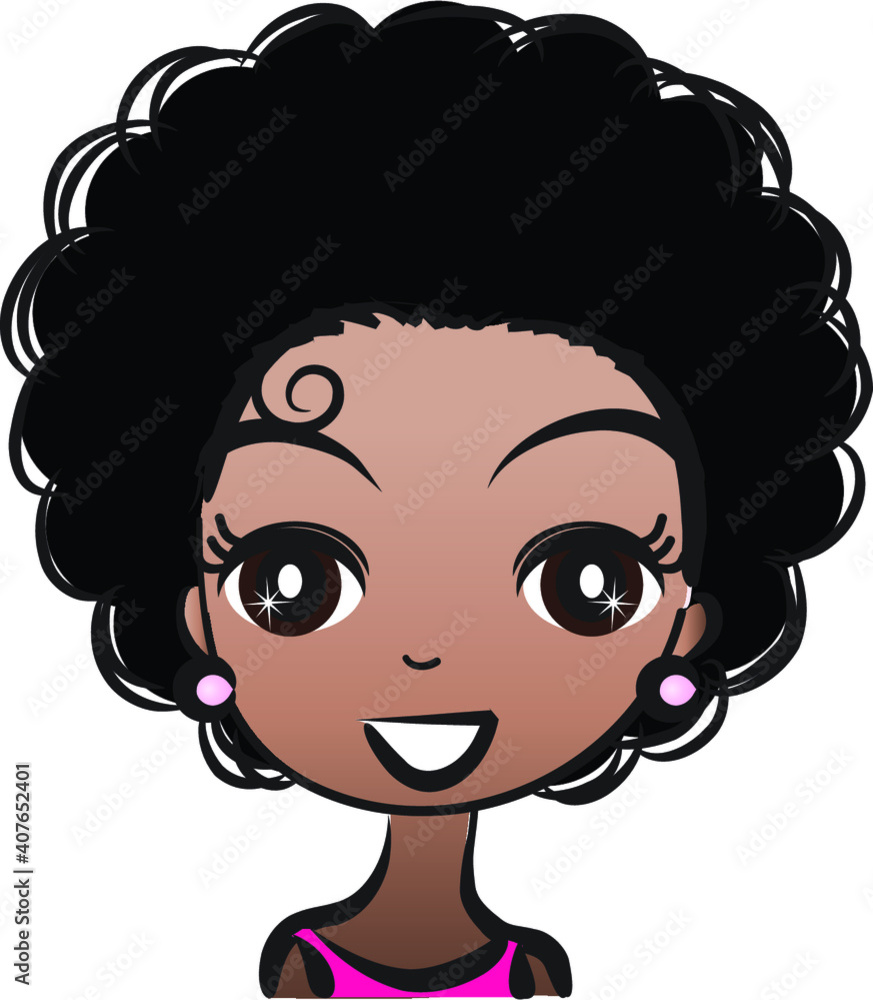 vector drawing black beauty face design vector drawing black beauty face design
