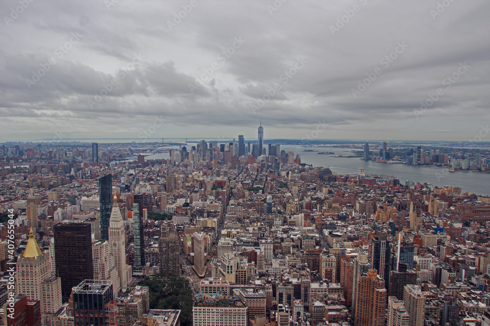 Manhattan vu depuis l'Empire State Building,New-york City