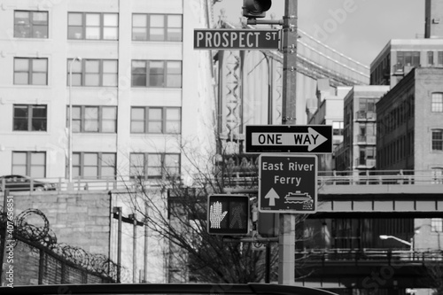 Φωτογραφία Une rue dans Brooklyn, New-York.