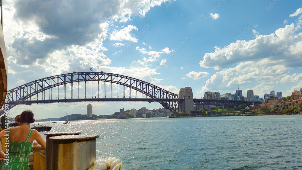 Obraz premium city harbour bridge