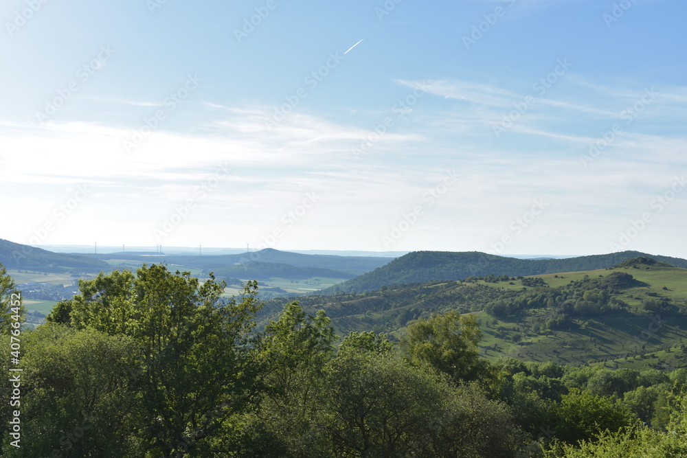 Berglandschaft in Hessen