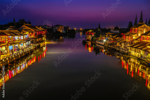 Weekend getaway from bustling city of Shanghai to an ancient water town of Zhujiajiao to see one of the ancient water town in China, where people call Venice of the East