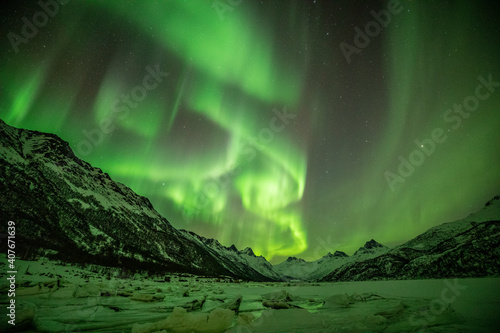 Winter in Lofoten  Norway  northern lights