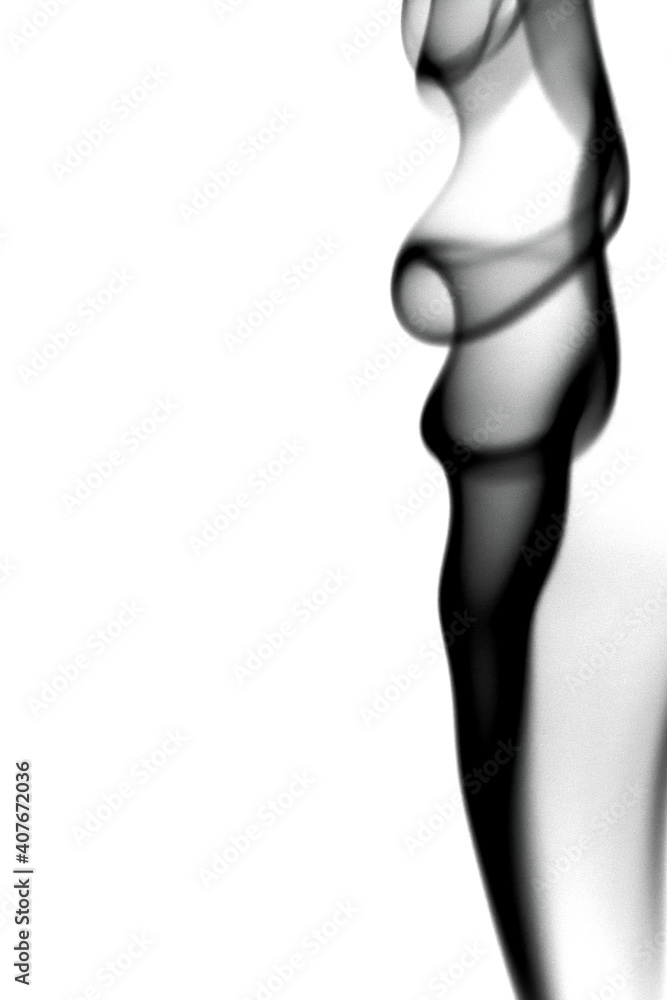 Naklejka premium Colorful creative smoke waves. movement of color smoke, Abstract colorful smoke on white background,