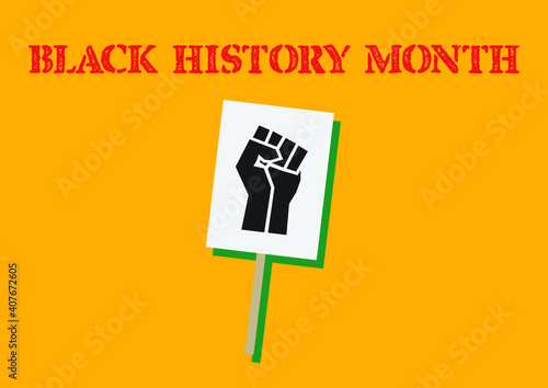 Black History Month vector illustration