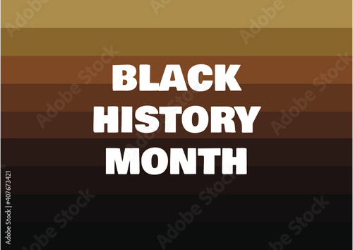 February Black History Month with silhouettes vector