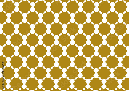 Arabic patern is a combination of dark brown and light brown
