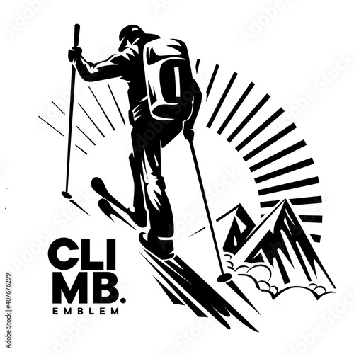 Climbing to top