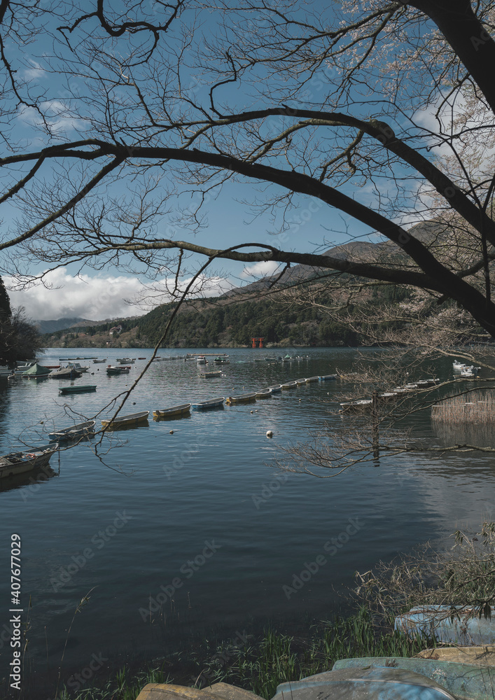 Lake Ashi, Hakone, Japan.