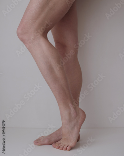 beautiful woman legs with no retouch 
