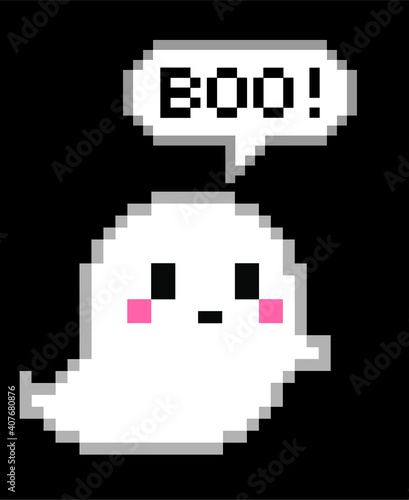 Cute Ghost pixel art
