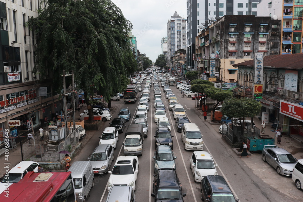 Obraz premium Traffic jam