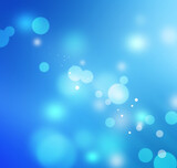 Abstract of blue-bokeh light background