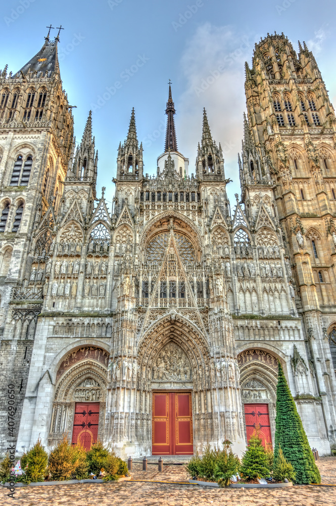 Rouen Cathedral, HDR Image