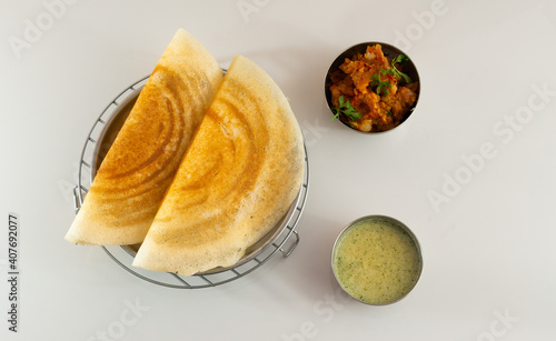 Delicious dosa for morning breakfast