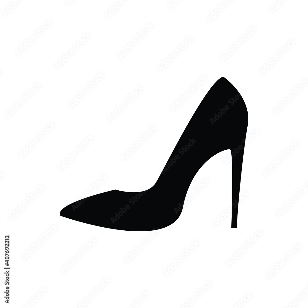 Women shoe vector icon Women shoe vector icon