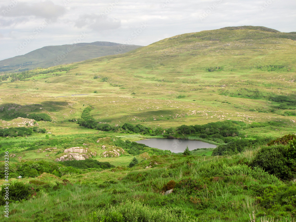 Irish Hills with Pond