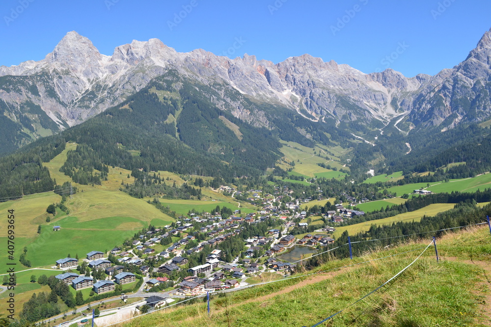 Austrian mountains landscape