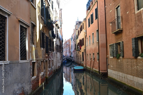 Venetian narrow canal 