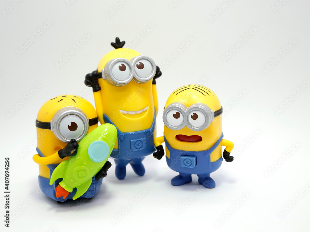 Minions. Stuart, Kevin y BOBK. The three main minions of the movies
