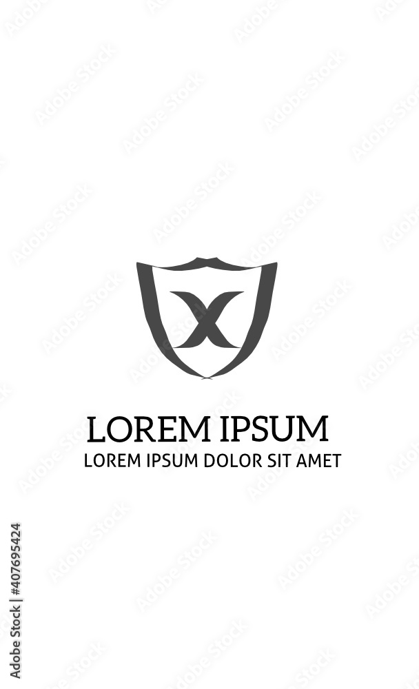 Abstract Shield Logo Design Abstract Shield Logo Design