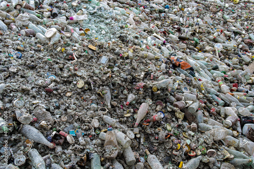 bottles and garbage
