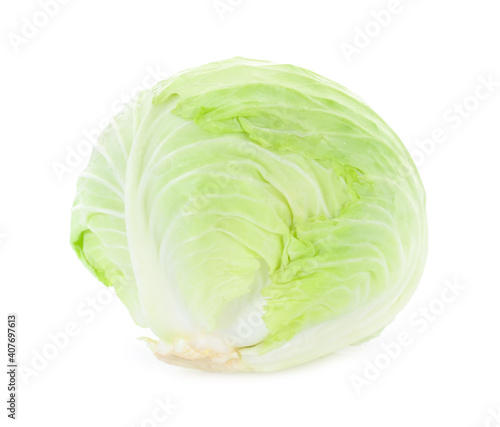cabbage isolated on white background © sangsiripech