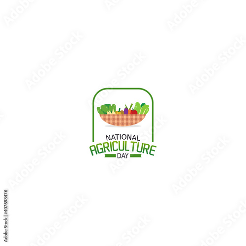 vector graphic of national agriculture day good for national agriculture day celebration. flat design. flyer design.flat illustration.