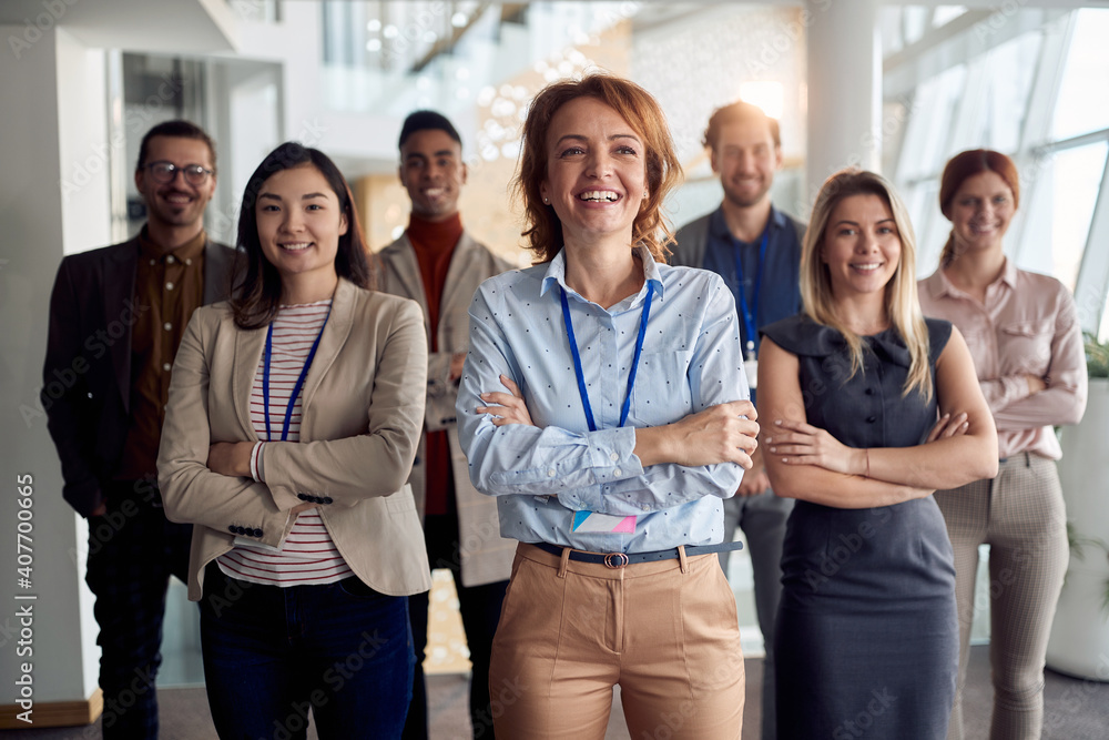 portrait of bold and outgoing group of successful business people, looking at camera portrait of bold and outgoing group of successful business people, looking at camera