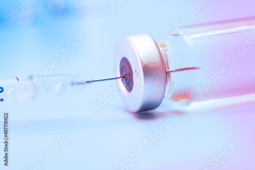 Syringe in vial