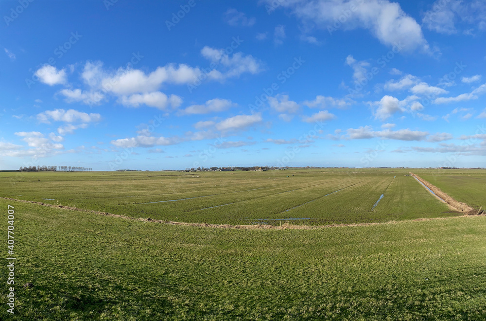 Farmland around Laaksum in Friesland
