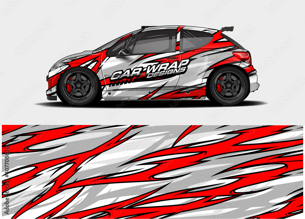 car graphic background vector. abstract race style livery design for vehicle vinyl sticker wrap
car graphic background vector. abstract race style livery design for vehicle vinyl sticker wrap