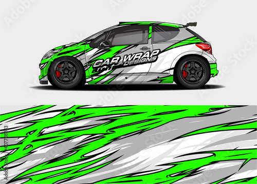 car graphic background vector. abstract race style livery design for vehicle vinyl sticker wrap 