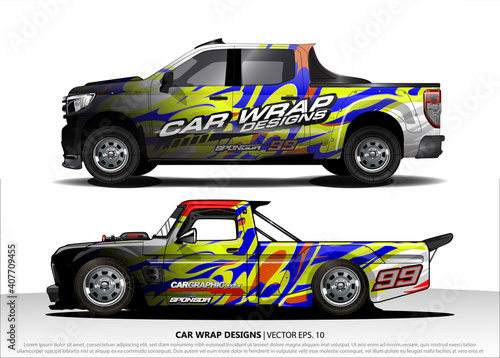 car graphic background vector. abstract race style livery design for vehicle vinyl sticker wrap  