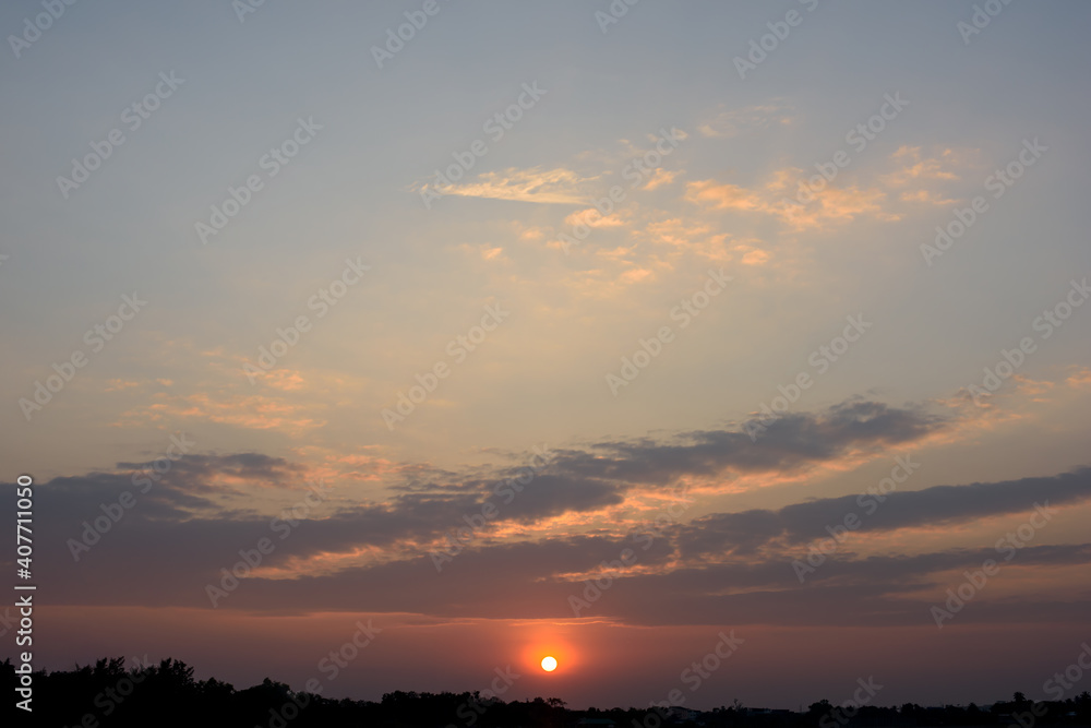 Beautiful clouds and sunset sky background Beautiful clouds and sunset sky background