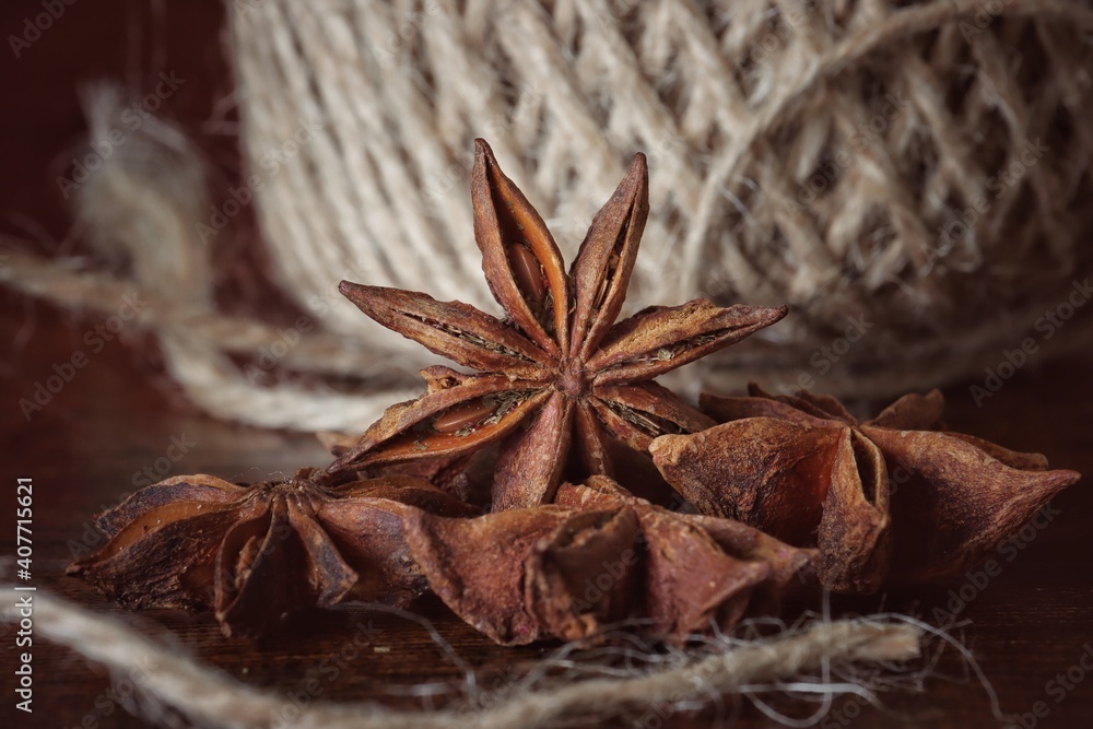 Obraz premium anise and cinnamon