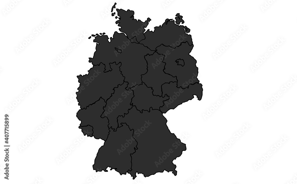 Deutschland Bundesländer Karte Ohne Namen