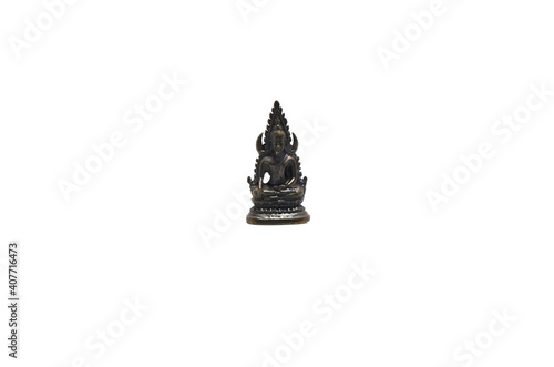 thai buddha image on isolated background.lucky thai buddha image statue